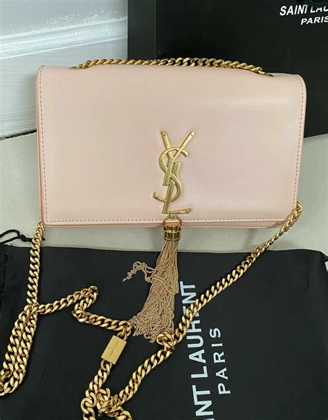 ysl pink kate tassel bag